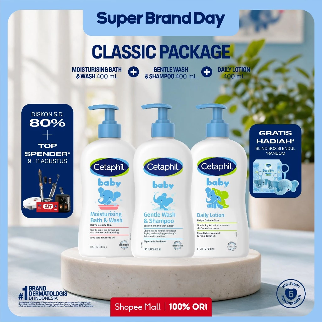 [LIVE ENDUL] Cetaphil Baby Wash & Lotion Package