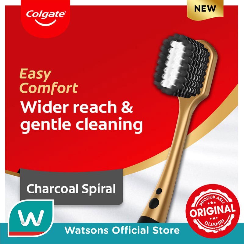 Colgate Sikat Gigi Easy Comfort Charcoal 1'S