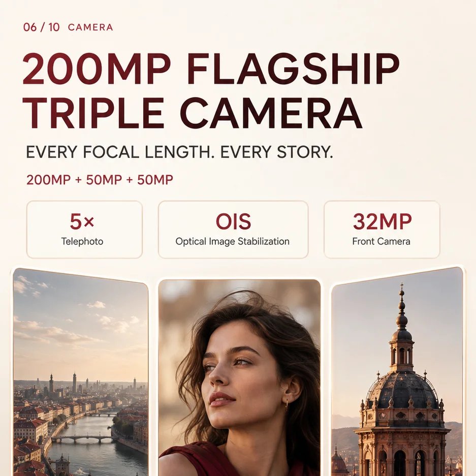 Redmi K100 Pro Max 5G 6.9''AMOLED 185HZ Snapdragon 8 Elite Gen 5 9070mAh 100W 200MP Main 50MP Telefoto - Gambar 2