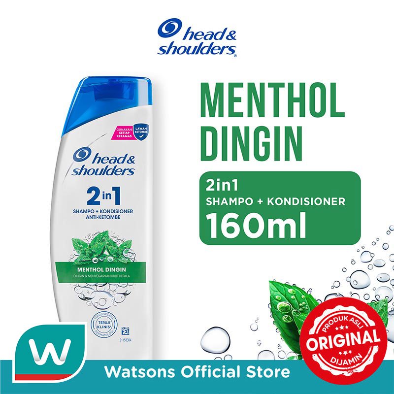 Head & Shoulders Shampoo 2-in-1 Varian Cool Menthol 160ml