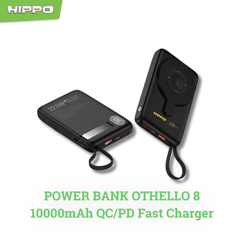 Hippo Elite PowerBank Othello 8 PD 22.5W 10000mAh MagSafe 15W iWatch SmartWatch Charging