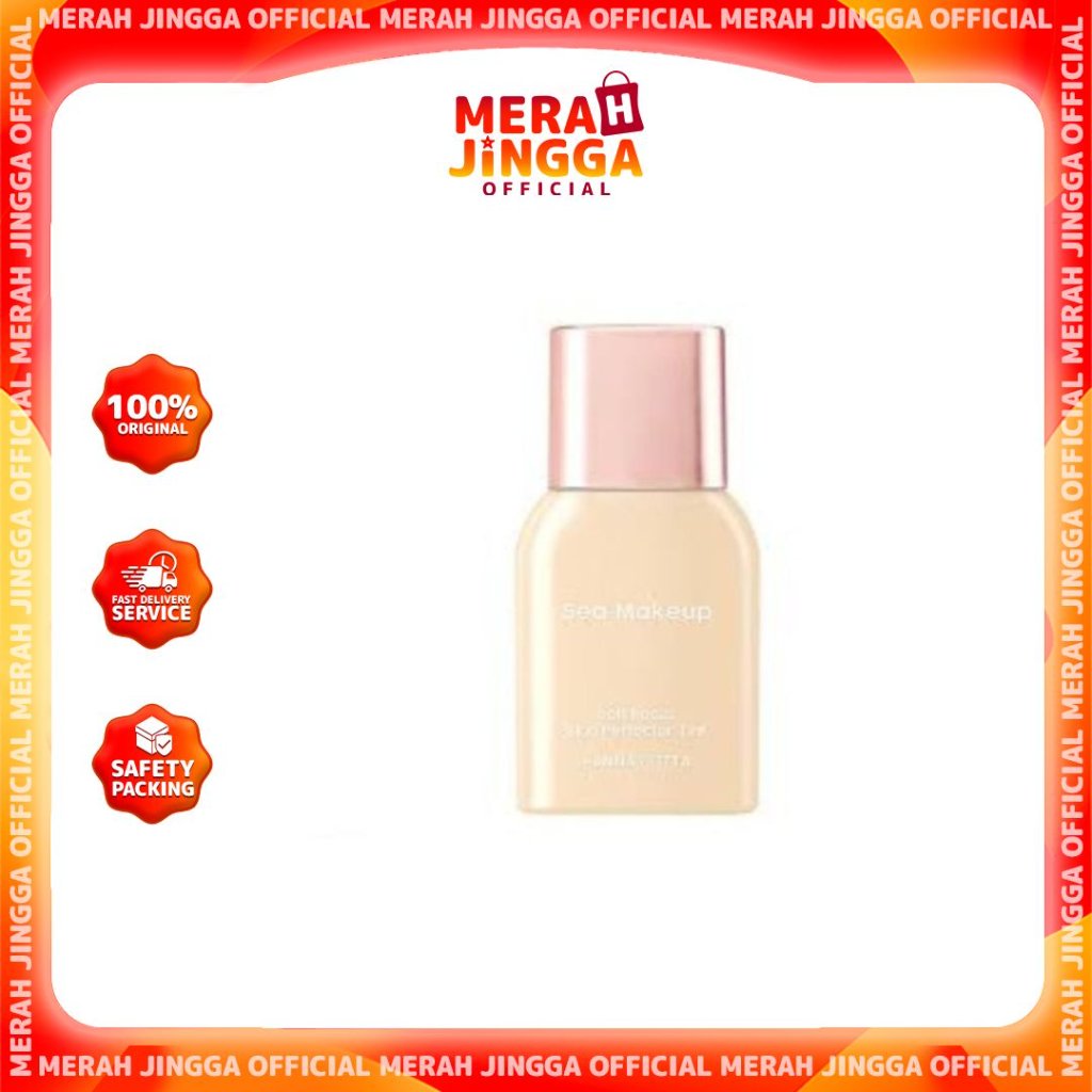 Sea Makeup Soft Focus Skin Tint Perfector Tinted Cushion Skintint / Merah Jingga Official