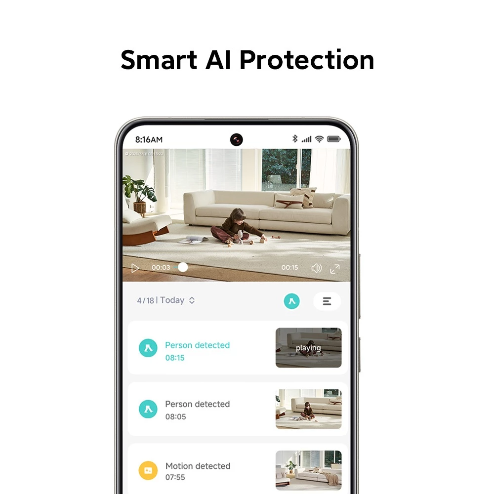 Xiaomi Smart Camera C701 / Ultra-HD visuals with 8MP camera / Smart AI Protection / Dual-band WiFi 6 Connectivity / Privacy Protection with Physical Lens Shield / [Official Store] - Gambar 3