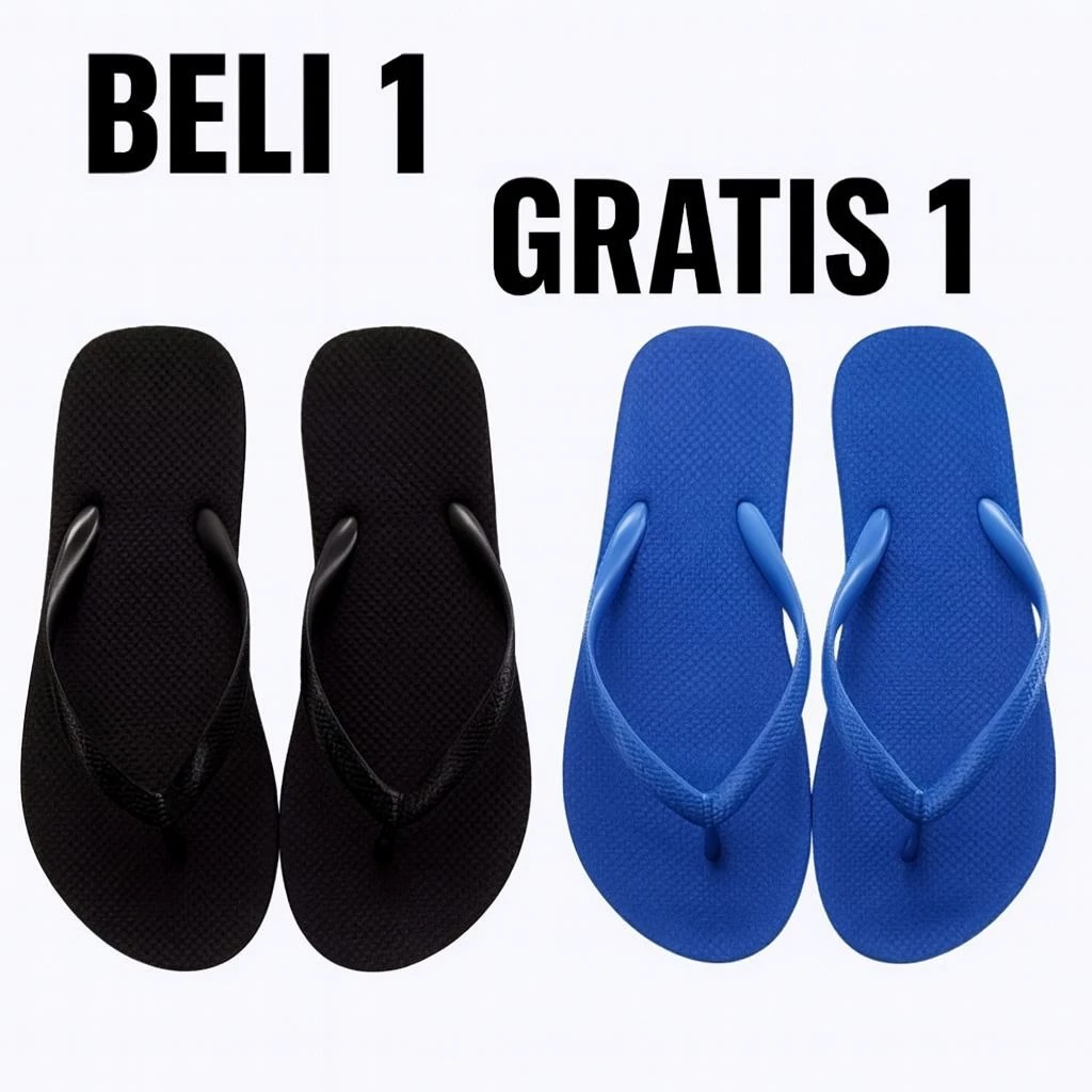 Sandal Jepit Jelly Wanita Polos Terlaris