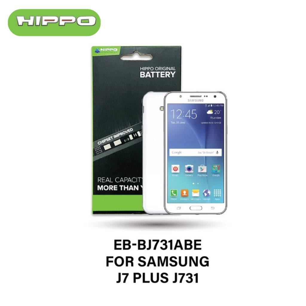 Hippo Baterai SAMSUNG EB-BJ731ABE J7 PLUS J731 3000mAh Battery Batere Batrai Batre Original Cell Garansi resmi