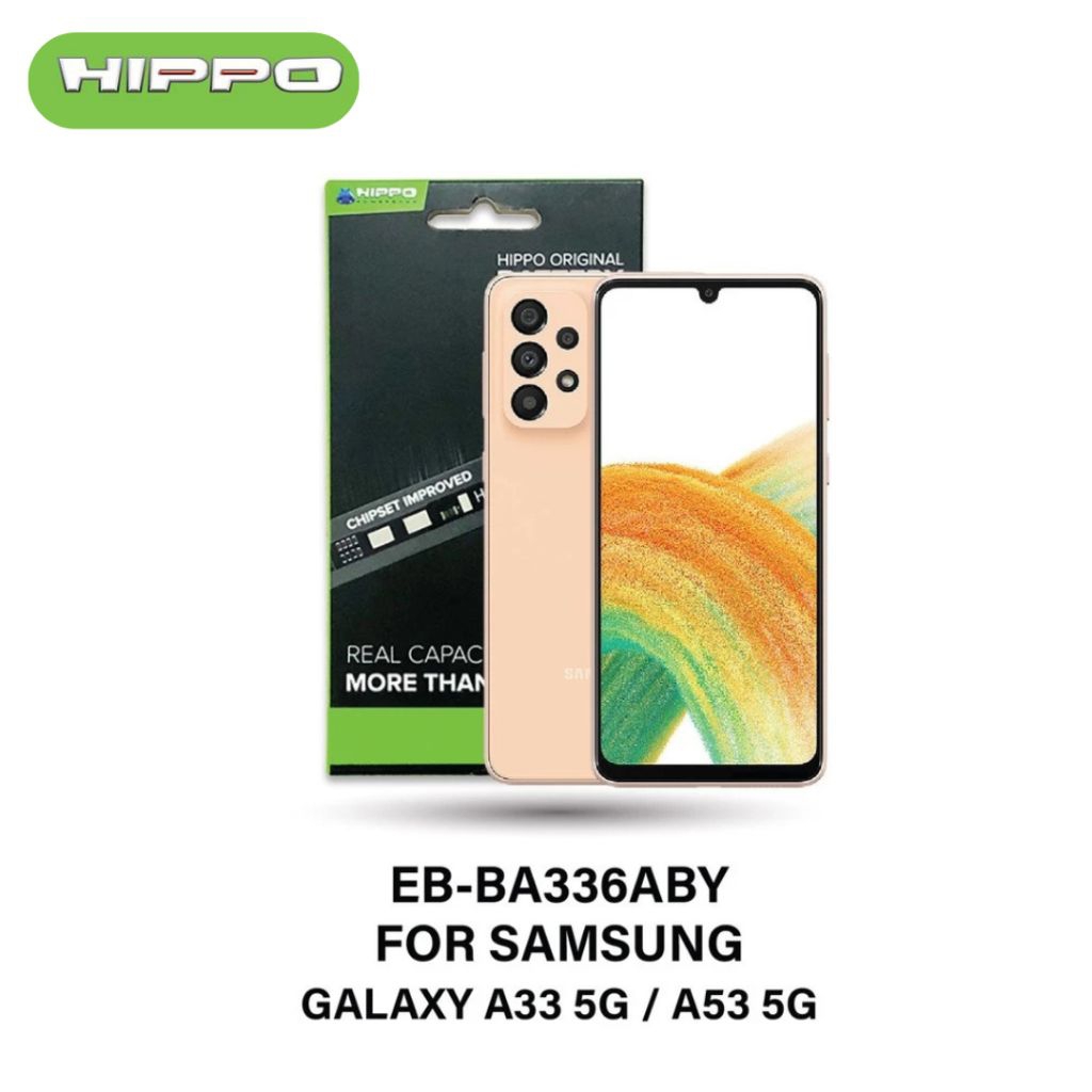 Hippo Baterai Samsung EB-BA336ABY Galaxy A33 5G / A53 5G 5000mAh Battery Batere Batrai Batre Original Cell Garansi resmi