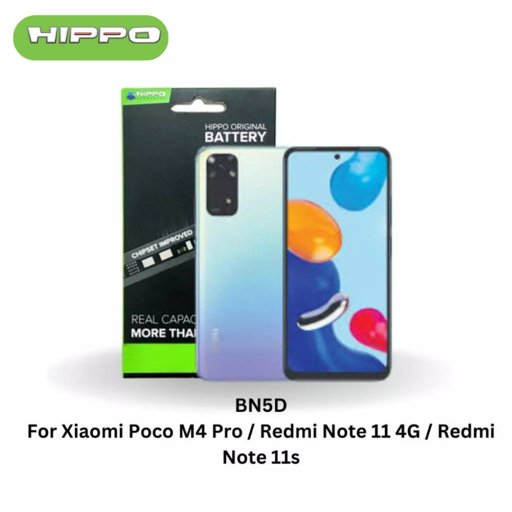 Hippo Baterai BN5D Poco M4 Pro 5000mAh / Redmi Note 11 4G / Redmi Note 11S Batre Batrai Battery Original Cell