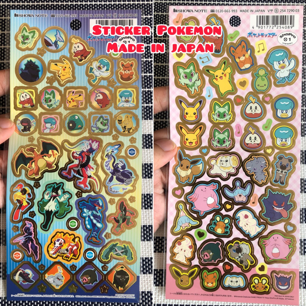 sticker pokemon stiker poket monster original made in japan | Shopee ...