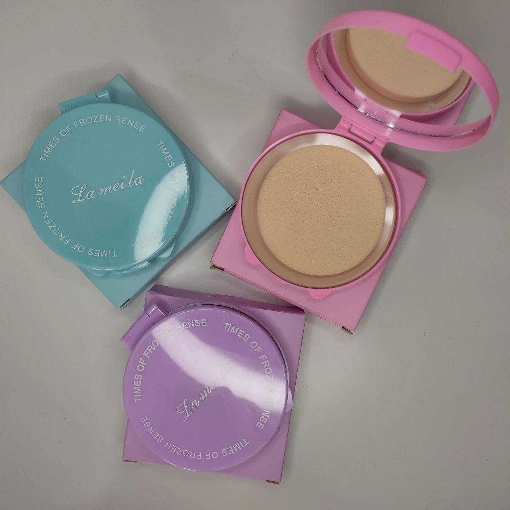 Bedak Padat Matte Oil Control Menyamarkan Pori Tahan Lama Waterproof Full Coverage Halus Mulus Murah 200 - Gambar 3
