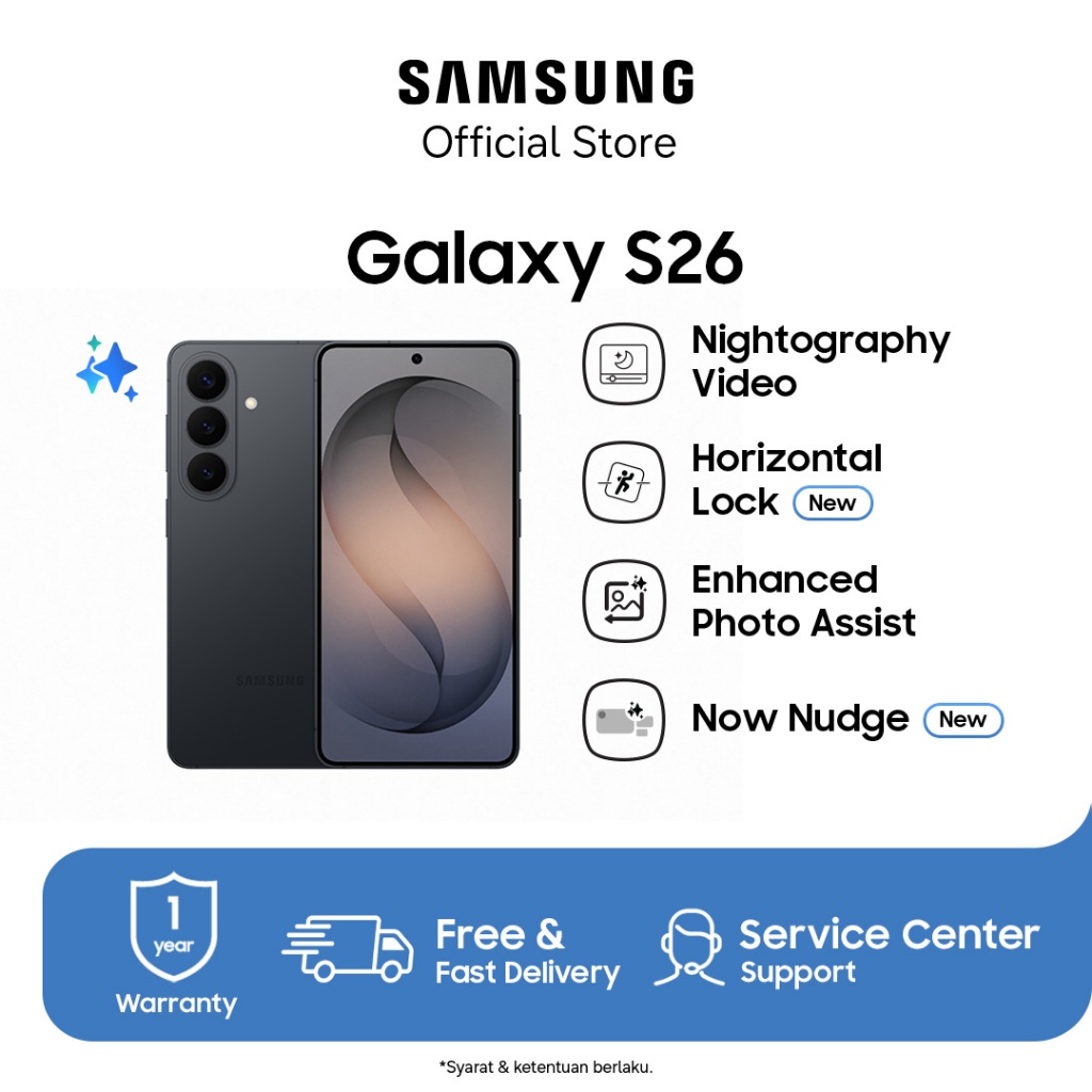 Samsung Galaxy S26 12/512GB - Black / Hp AI / Photo Assist / 4300 mAh