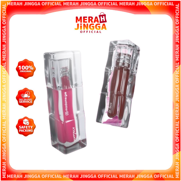 Madame Gie Mattely In Love Lip Matte Transferproof & Lightweight Comfort / Merah Jingga Official
