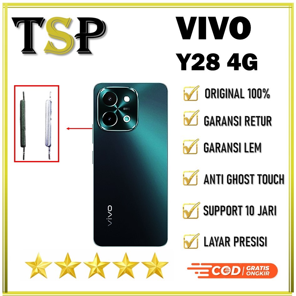 TOMBOL LUAR VOLUME VIVO Y28 4G ORIGINAL 100% COMPLETE