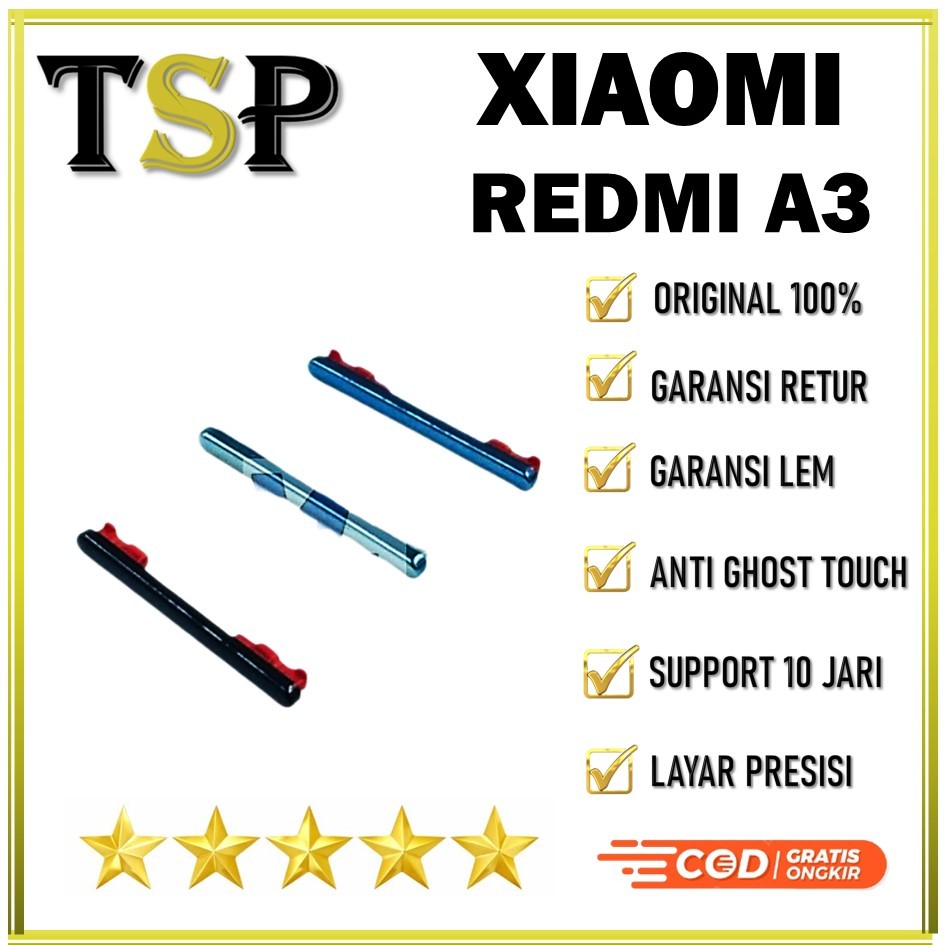 TOMBOL LUAR VOLUME XIAOMI REDMI A3 ORIGINAL 100% COMPLETE