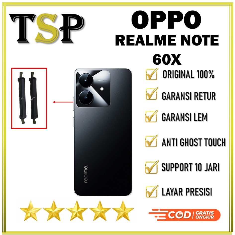 TOMBOL LUAR VOLUME REALME NOTE 60X ORIGINAL 100% COMPLETE