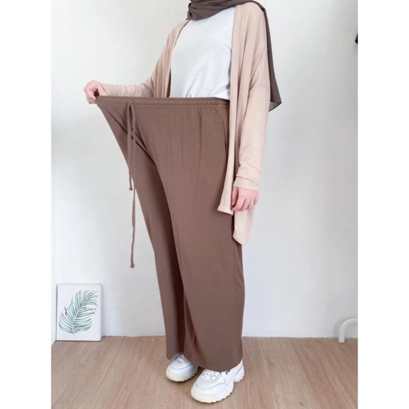 DISA HIJAB - NEW ARRIVAL KULOT JUMBO - Daily Kulot Umbrella Kulot Jersey Jumbo Pinggang Full Karet Bumil Friendly Muat Bb 100kg - Gambar 2