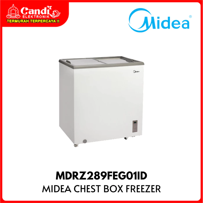 MIDEA Chest Box Freezer 195 Liter Inverter Pintu Kaca Tempered Low-E MDRZ289FEG01ID - Gambar 4