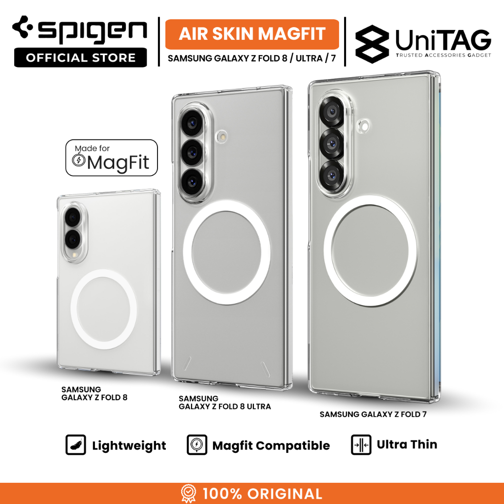 SPIGEN Case for Samsung Galaxy Z Fold 8 Ultra 7 6 5 4 Air Skin Magfit Hardcase Slim Anti Scratch Matte Cover Casing