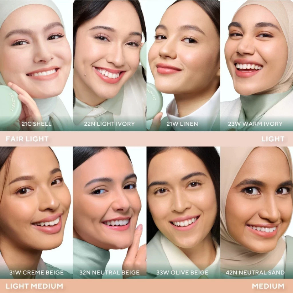 WARDAH Colorfit 5D Blur Cloud Refill Cushion Matte Finish / Distributor Cream Ori - Gambar 4