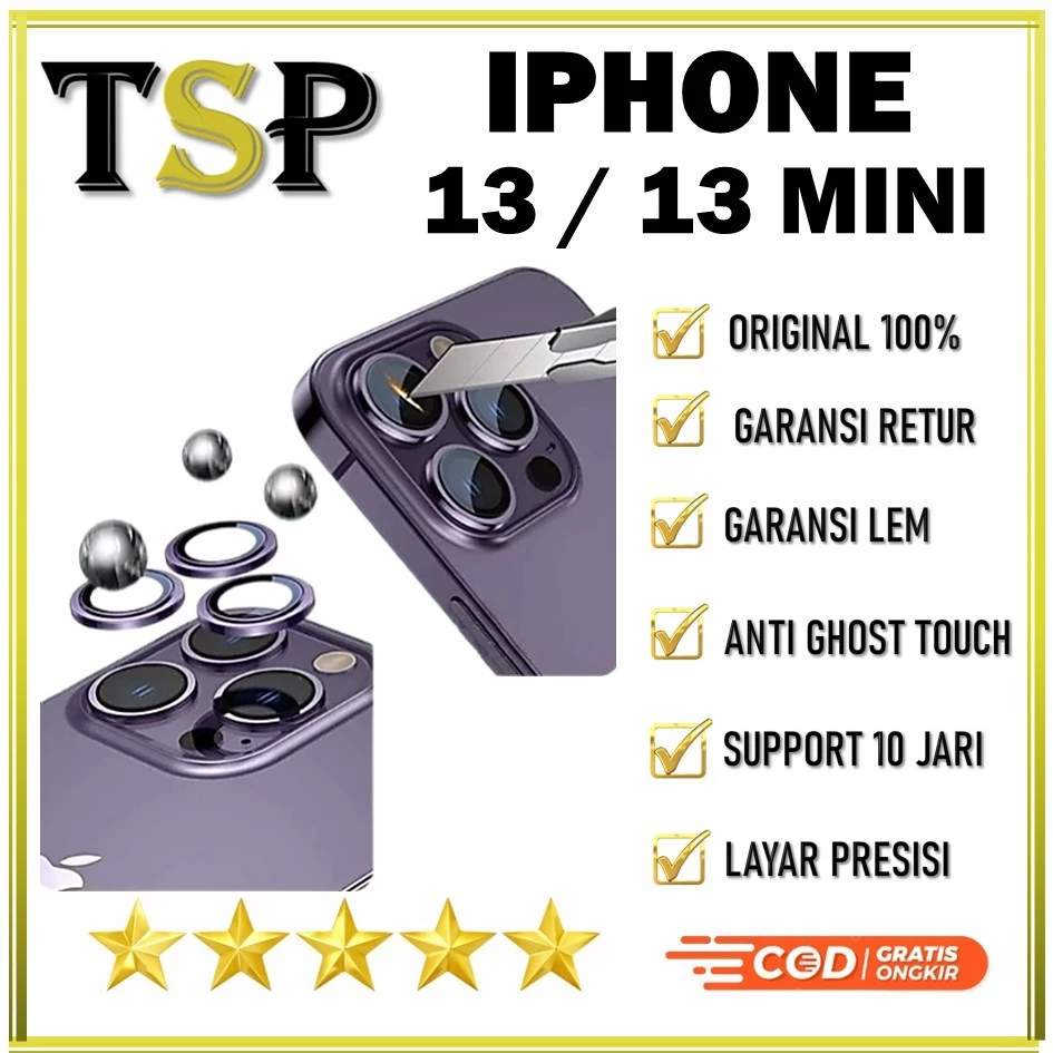 PELINDUNG KAMERA FOR 13 / 13 MINI LENSA KAMERA ORI 1 SET