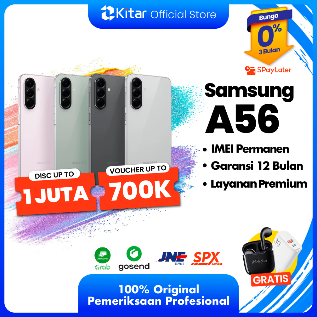 Samsung A56 Second Resmi ex SEIN Beacukai IMEI Permanen 100% Original FULLSET 256GB