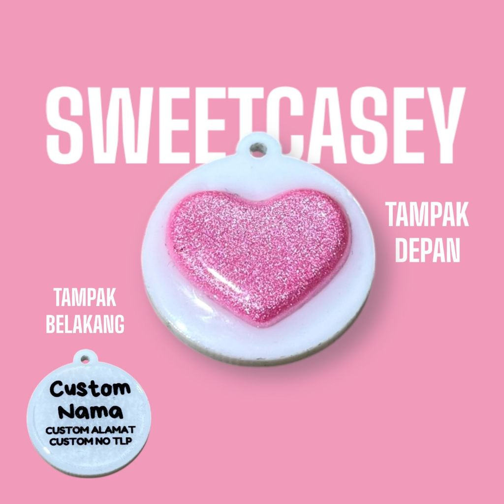 LIONTIN ONLY CINTA/LIONTIN CUSTOM NAMA/FREE NAMA/KALUNG CUSTOM NAMA DEPAN BELAKANG