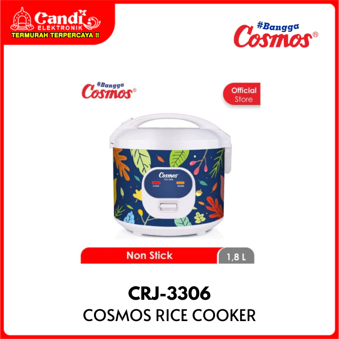 COSMOS Rice Cooker 1,8 Liter Anti Lengket CRJ-3306 - Gambar 4