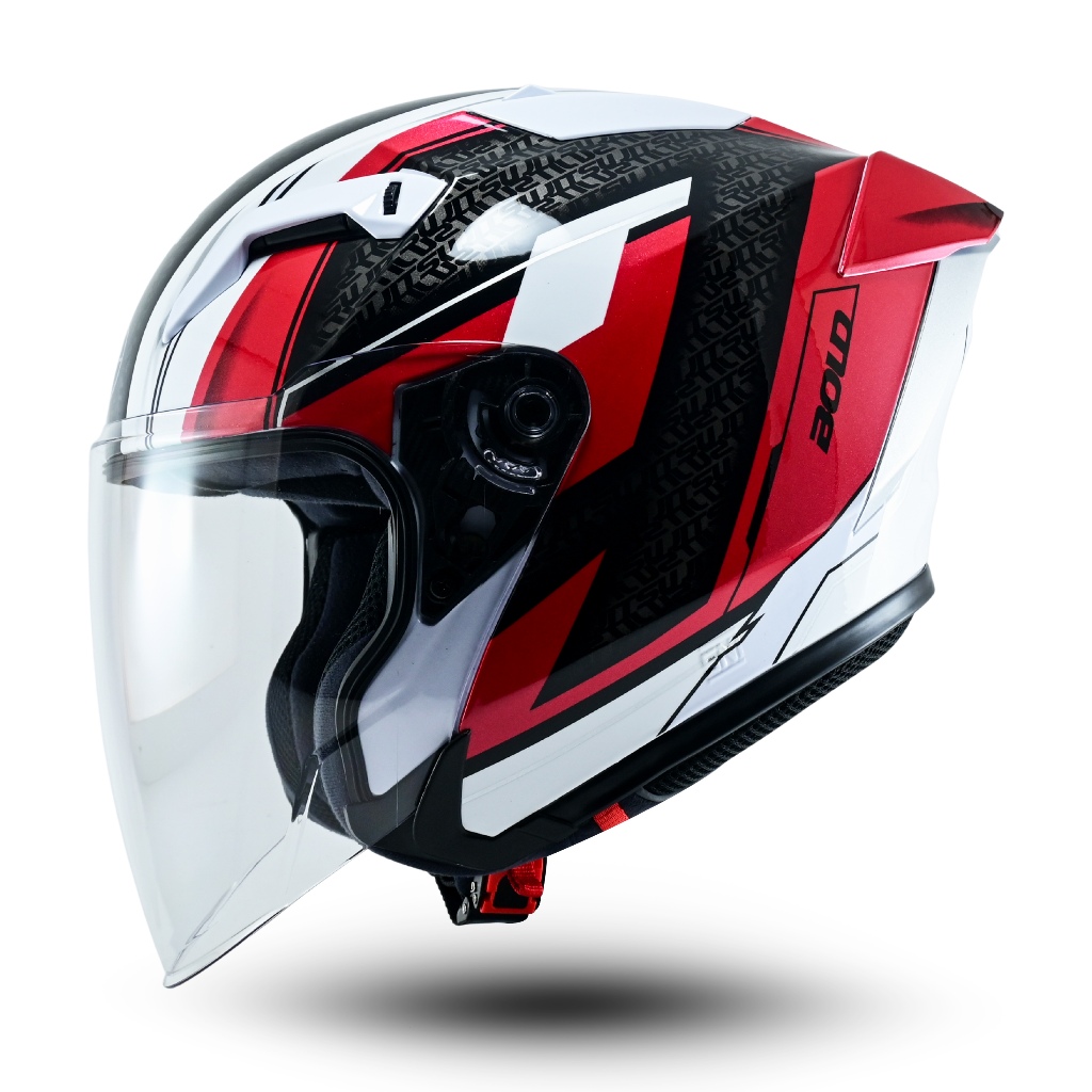 Helm Half Face Jitsu Hybrid Motif Terbaru SNI Visor Clear Sporty - Gambar 4