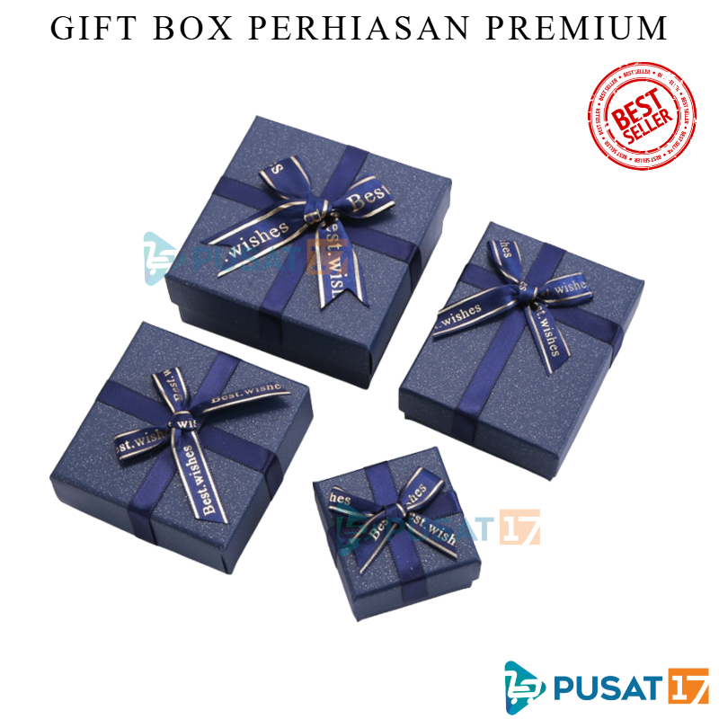 PUSAT17 KOTAK PERHIASAN PREMIUM GIFT BOX KOTAK TEMPAT PERHIASAN JEWELRY BOX TEMPAT AKSESORIS KALUNG ANTING GELANG BOKS PITA PREMIUM PERNIKAHAN ULTAH RING BOX