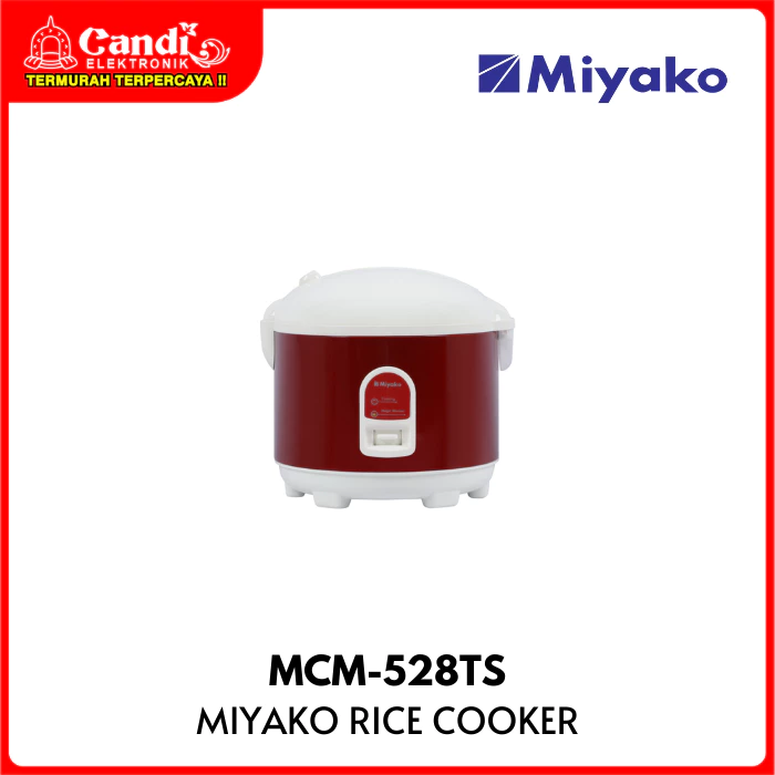 MIYAKO Rice Cooker 1,8 Liter Penanak Nasi Non Stick MCM-528TS