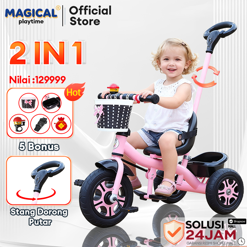 Magical Playtime 2in1 Sepeda Anak 1-6 Tahun 5 Bonus