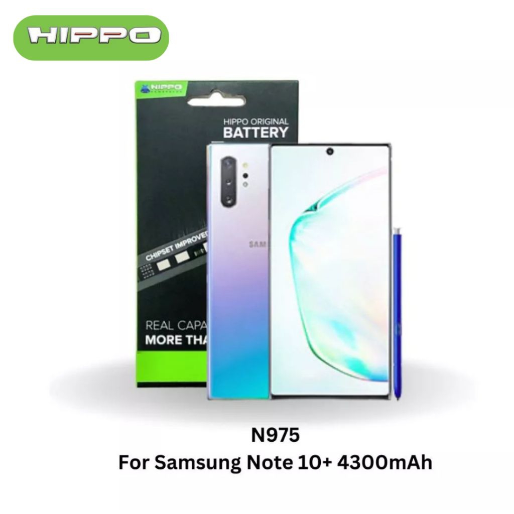 Hippo Baterai Samsung Galaxy NOTE 10+ / N975 4300 mAh Original Cell Garansi Resmi