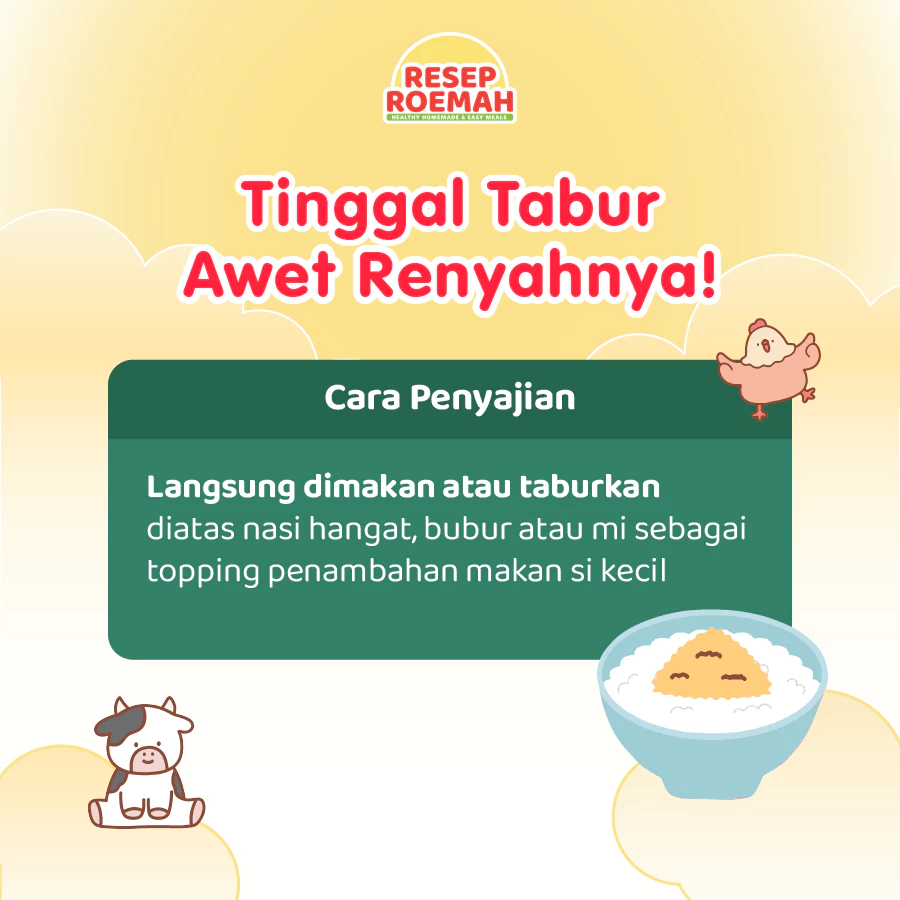 Resep Roemah Abon Anak Crunchy / Abon Ayam Sapi Ikan / BB Booster Beef Chicken Fish Floss / Halal MPASI No MSG - Gambar 4