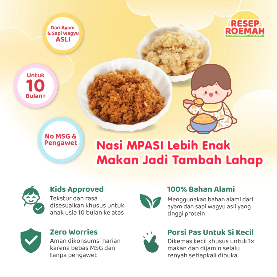 Resep Roemah Abon Anak Crunchy / Abon Ayam Sapi Ikan / BB Booster Beef Chicken Fish Floss / Halal MPASI No MSG - Gambar 2