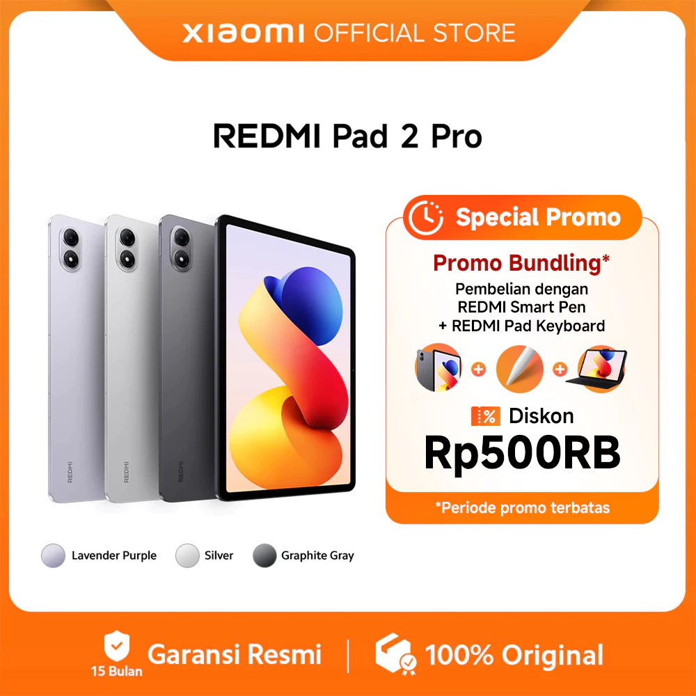 Redmi Pad 2 Pro (6GB/128GB) (8GB/256GB) | 12.1" 2.5K crystal-clear display | Massive 12000mAh (typ) battery | Snapdragon 7s Gen 4 | Quad speaker with Dolby Atmos® [Official Store]