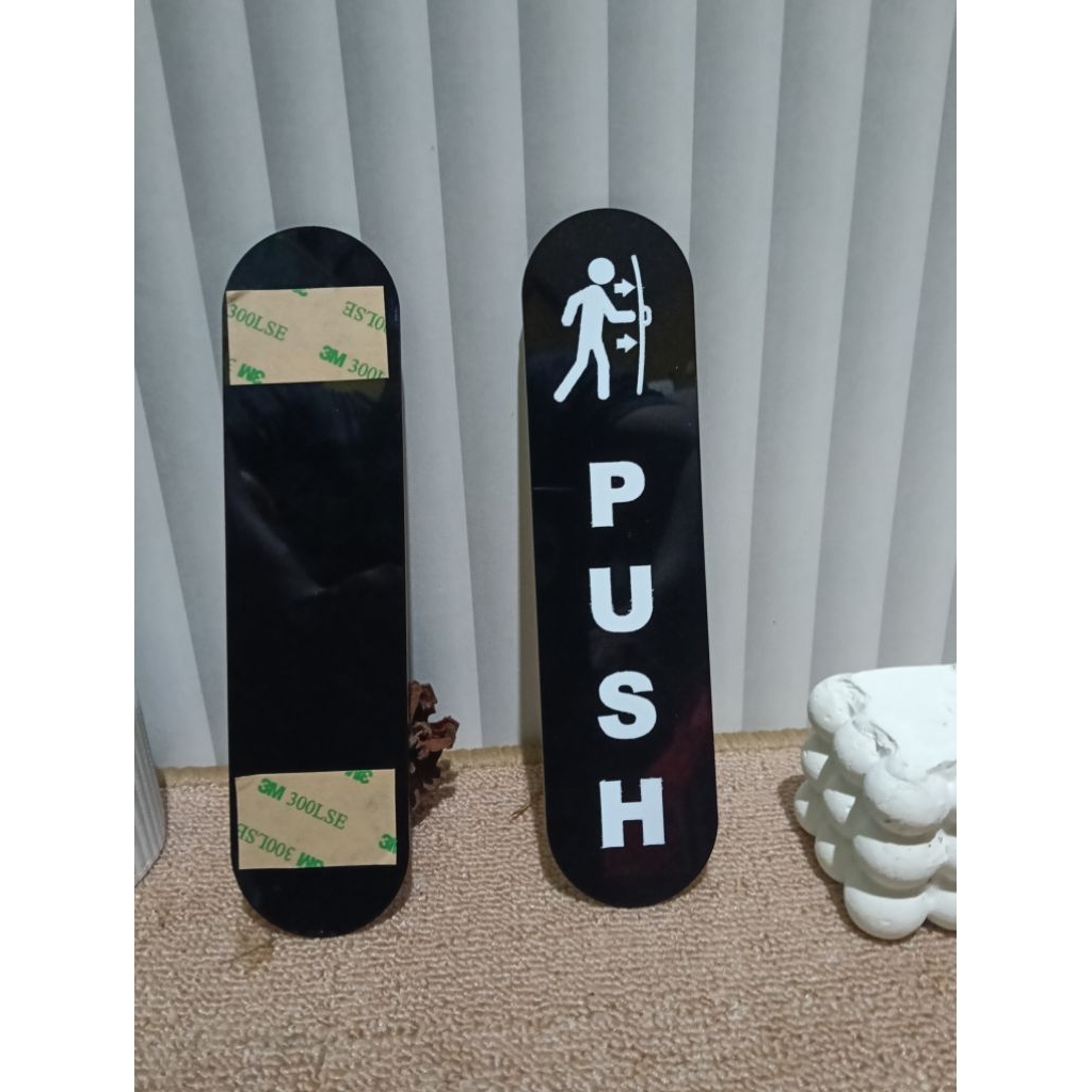 Premium Sign Board Akrilik Push Pull Dorong Tarik Signage Pintu Acrylic Premium - Gambar 4