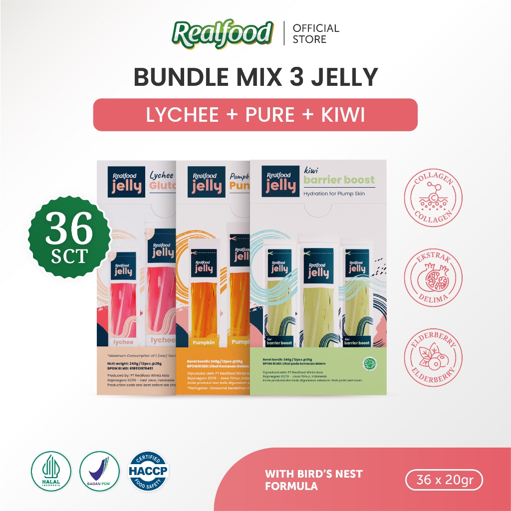 Realfood Jelly Mix 36 Sct Sarang Burung Walet