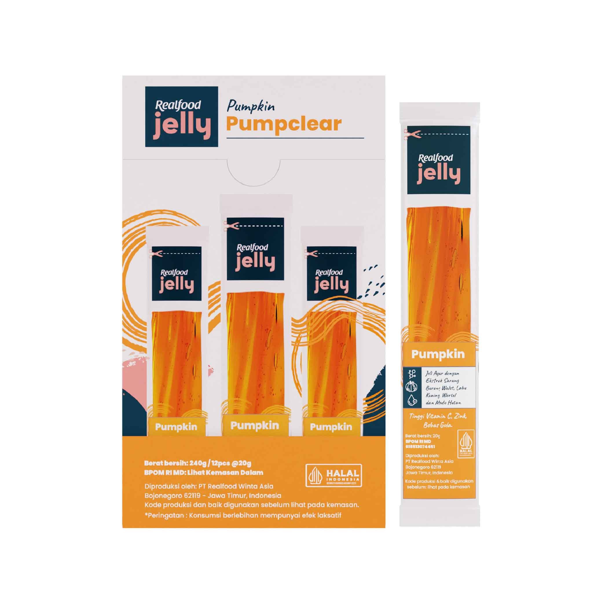BEST VALUE BUNDLE 36 Sct Realfood Jelly Pumpclear Sarang Burung Walet dengan Vitamin C, Ekstrak Wortel dan Labu Kuning - Gambar 2