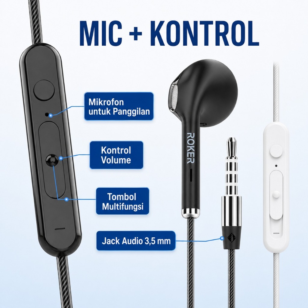 Handsfree/Earphone Roker Savage - Gambar 3