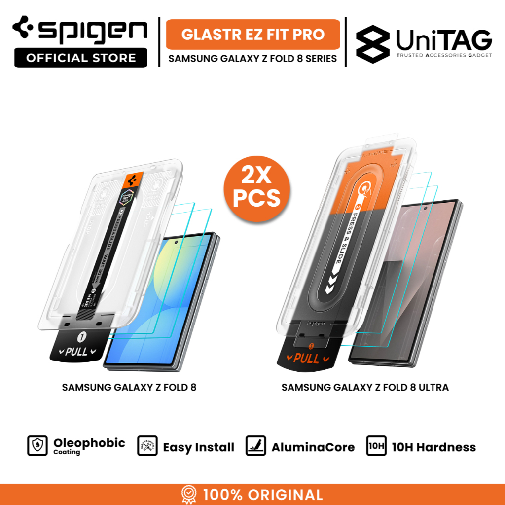 SPIGEN Tempered Glass for Samsung Galaxy Z Fold 8 Ultra 7 6 5 4 Glas tR EZ Fit Pro HD Clear Anti Scratch Gores Protector - Gambar 2