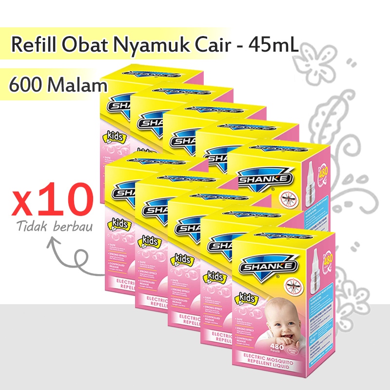 10 Botle Obat Nyamuk Elektrik Cairan / Refill Anti Nyamuk Aman Untuk Bayi