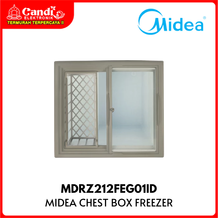 MIDEA Chest Box Freezer 141 Liter Inverter Pintu Kaca Tempered Low-E MDRZ212FEG01ID - Gambar 2