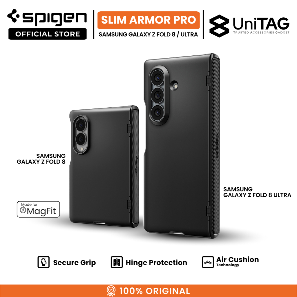 SPIGEN Case for Samsung Galaxy Z Fold 8 Ultra 7 Spigen Slim Armor Pro Magfit Hinge Protection Cover Anti Slip