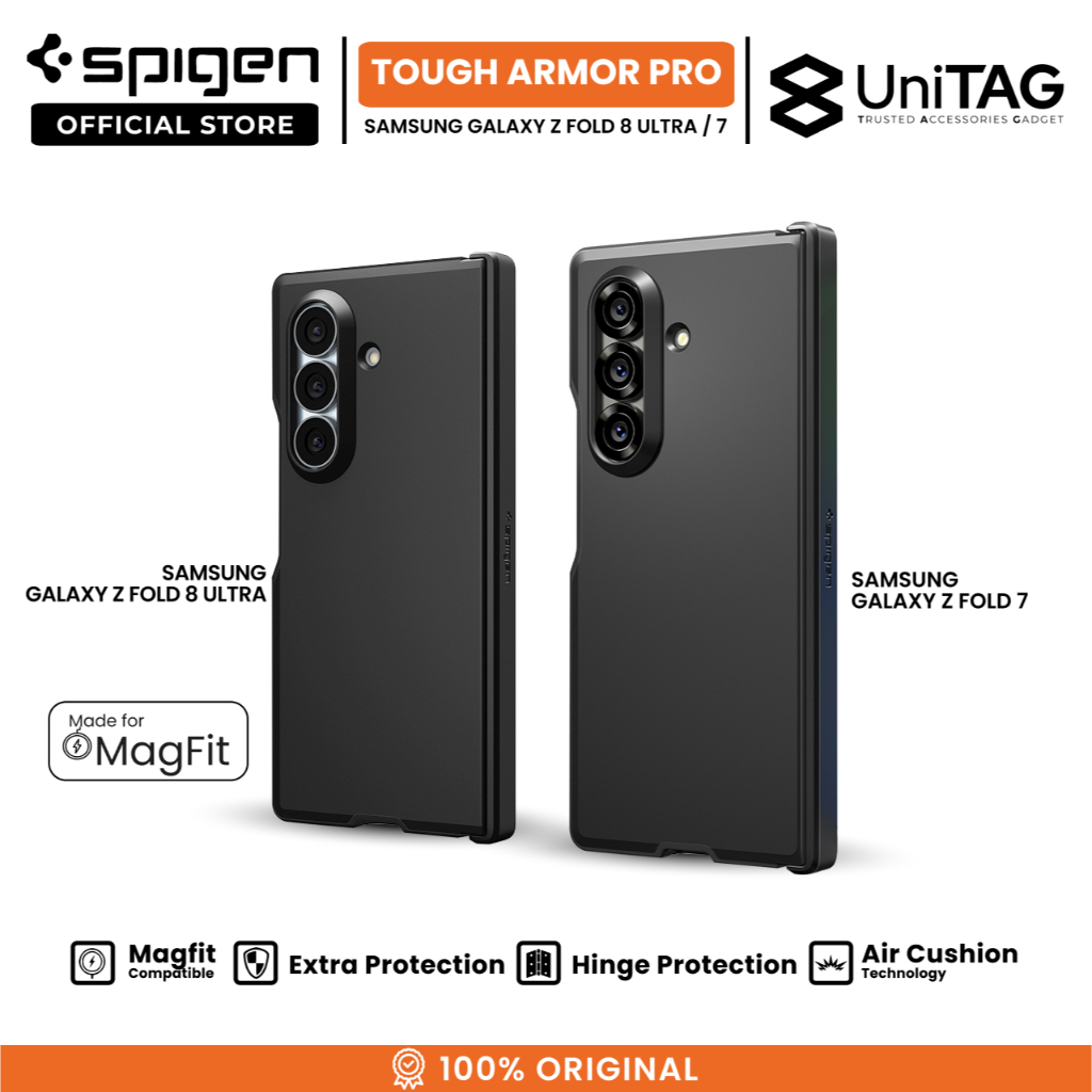 SPIGEN Case for Samsung Galaxy Z Fold 8 Ultra 7 Tough Armor Pro Magfit Casing Anti Shock
