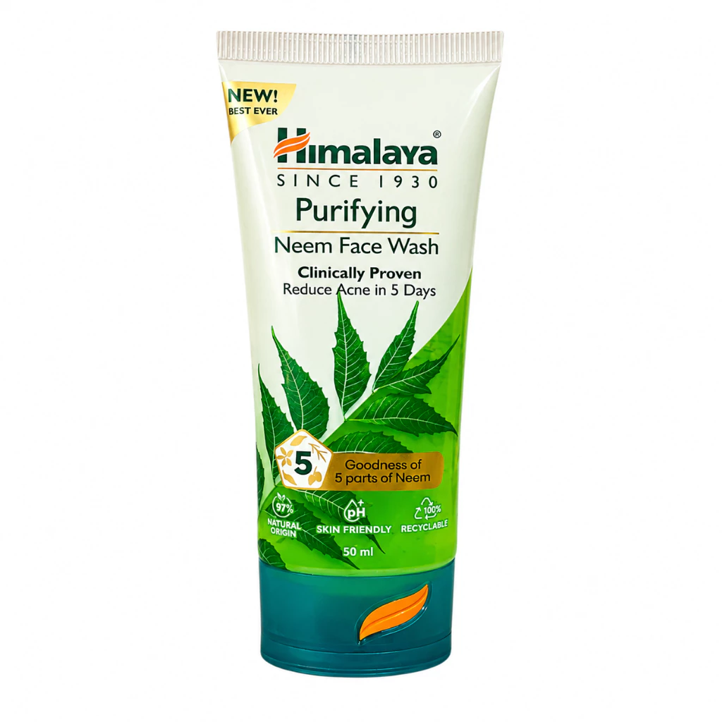 Himalaya Purifying Neem Face Wash 50ml - Sabun Cuci Muka / Distributor Cream Ori - Gambar 4