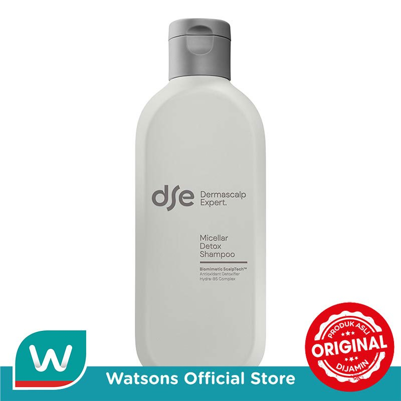 DSE Dermascalp Expert Micellar Detox Shampoo 300 ml - Shampoo Detox untuk Perawatan Rambut - Scalp Cycling - Untuk Rambut Rusak, Kusut, Kering - Rambut Sehat Seharian - Rambut Anti Lepek - Perawatan Rambut Harian - Hair Care Expert - Gambar 2