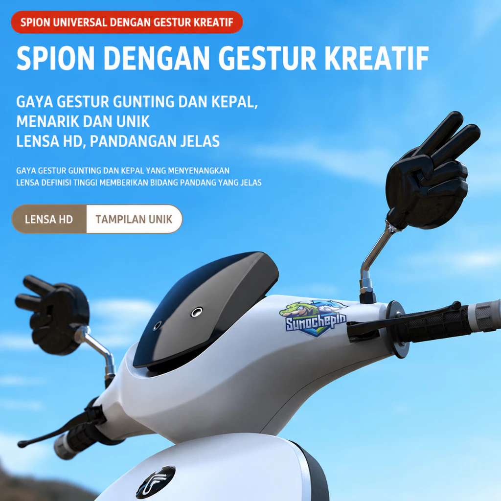 Spion Motor Honda M8 Thailand Style Model 2 Jari Unik Kalcer – Kaca Spion Modifikasi Motor Matic & Sport - Gambar 3