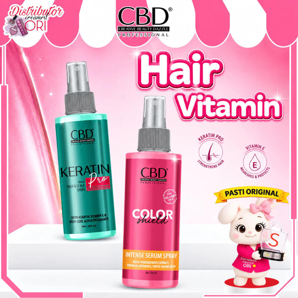 CBD Hair Vitamin All Series Color Keratin Pro Daily Hair Vitamin Spray 100ML / Distributor Cream Ori