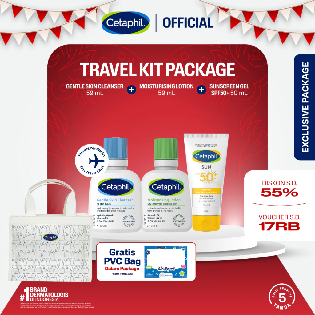 [CETASQUAD] Cetaphil Basic Travel Kit Package - Gambar 2