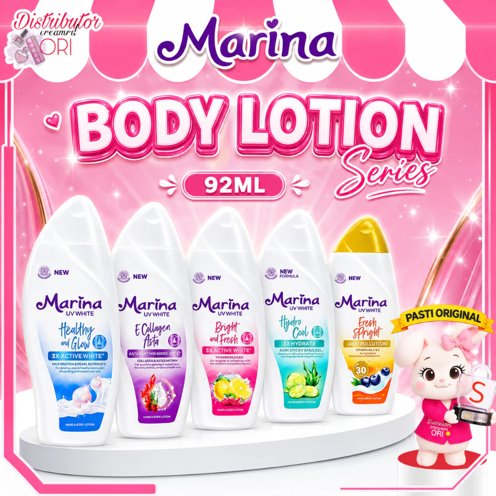 MARINA UV White Hand & Body Lotion 92ML Body Care / Distributor Cream Ori