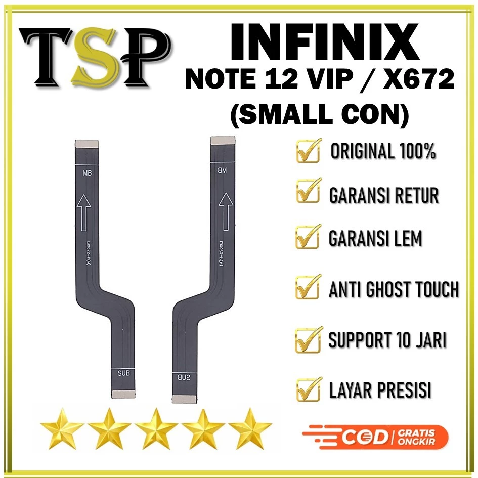 FLEXIBEL / FLEXIBLE / FLEKSIBEL BOARD INFINIX NOTE 12 VIP / X672 (SMALL CON) ORI ORIGINAL 100%